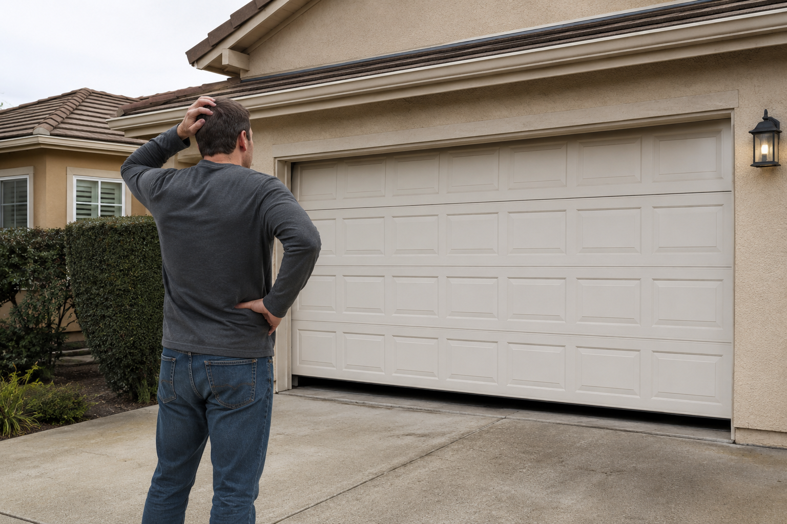 Garage door won’t open in winter? Here’s why and what to do